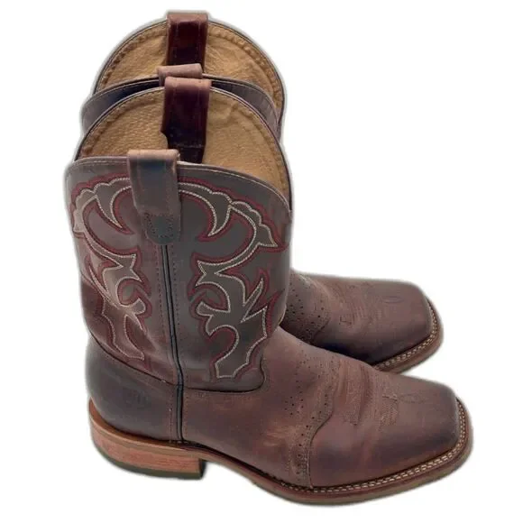 Double H - I.C.E. Saddle Vamp Western Work Boots – Broad Square Toe – M 10 - Picture 6 of 9